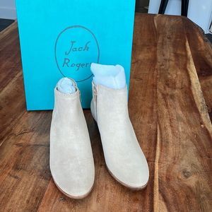 Jack Rogers Bailee Suede, Sand, Booties, Size 8.5
